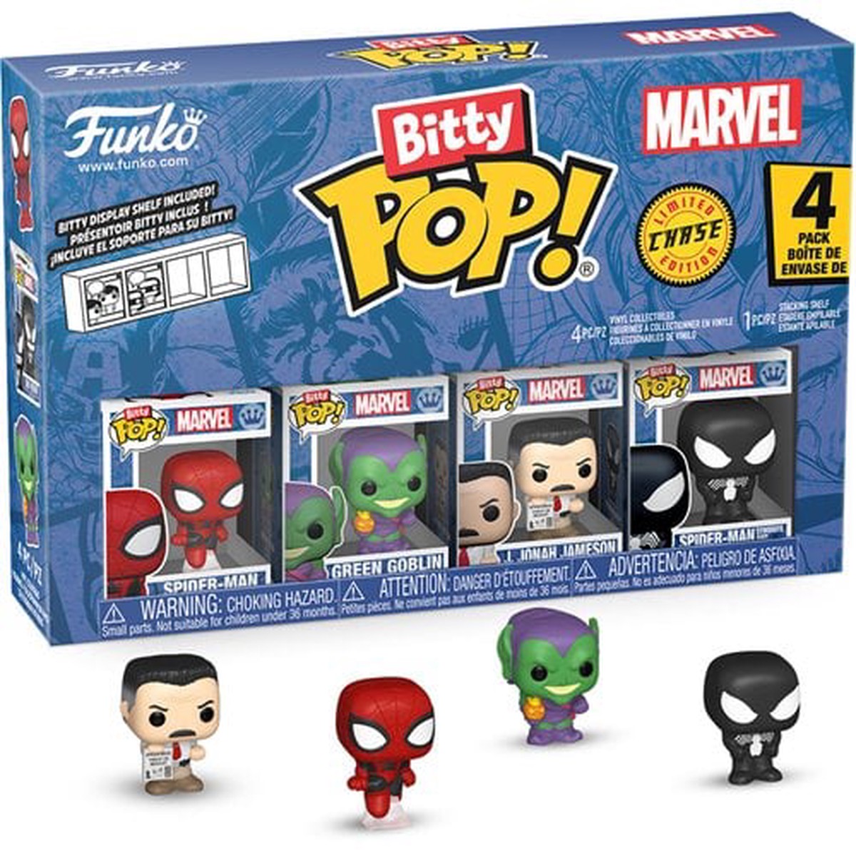 Bitty Pop Spider-Man Spider-Man 4pk