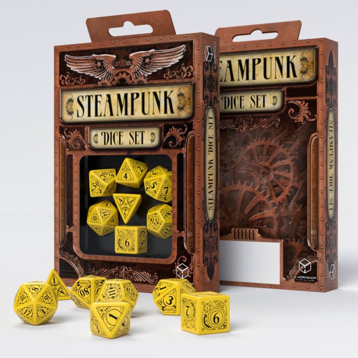 Steampunk Dice Set - YellowBlack