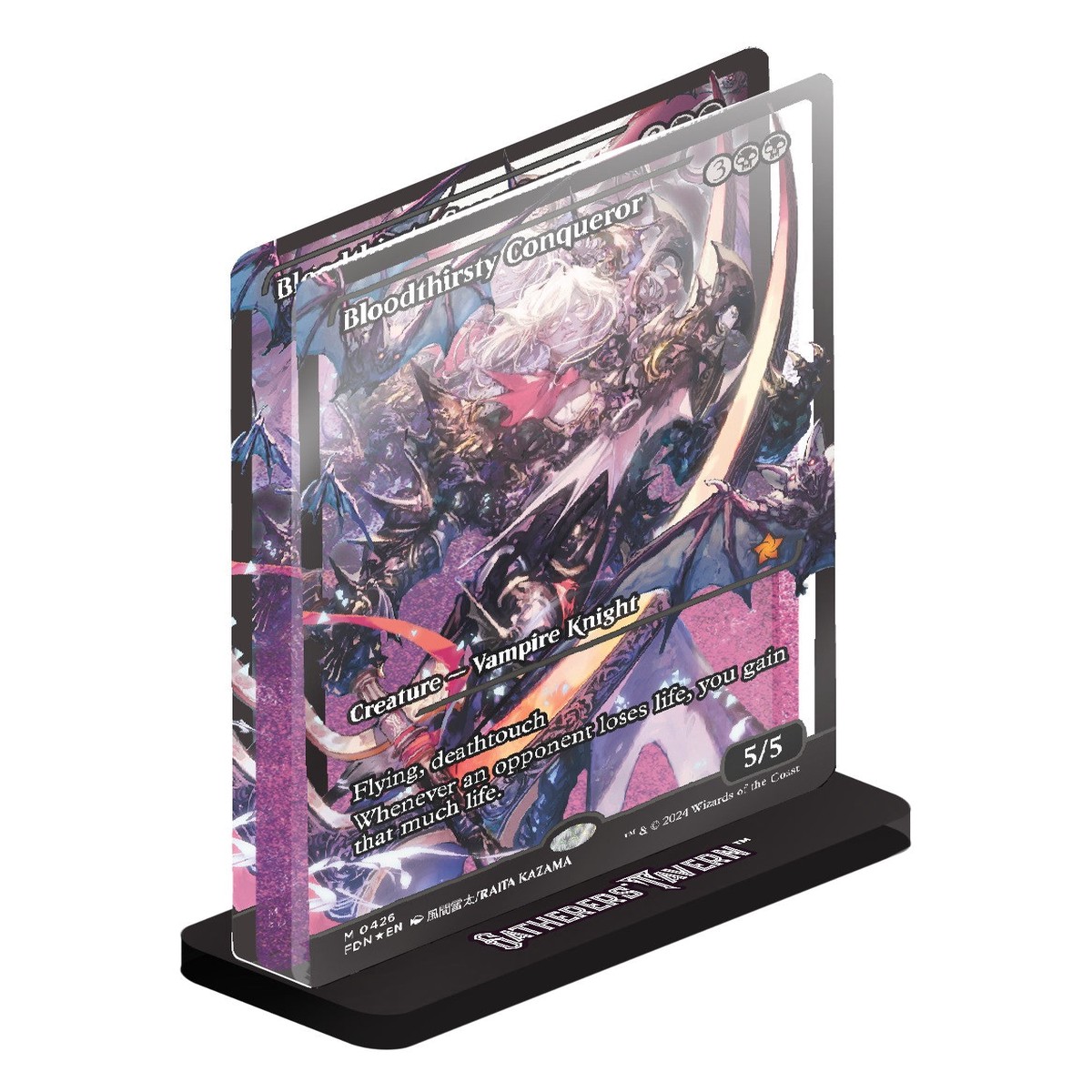 Magic The Gathering - Bloodthirsty Conqueror Acrylic Slab Standee