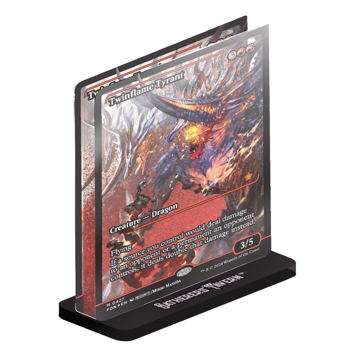 Magic The Gathering - Twinflame Tyrant Acrylic Slab Standee