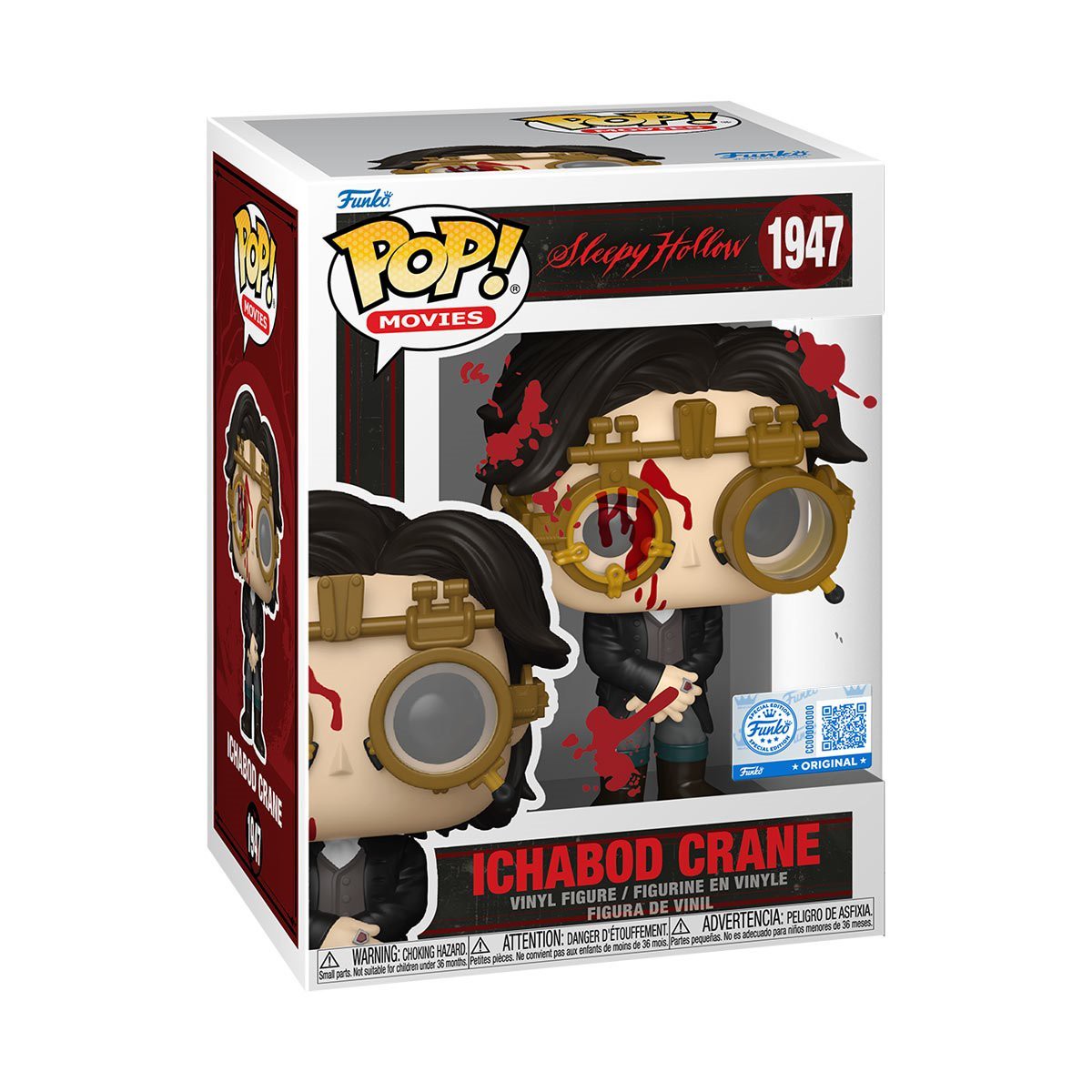Sleepy Hollow Ichabod Crane Bloody Funko Pop Vinyl Figure 1947 - Entertainment Earth Exclusive
