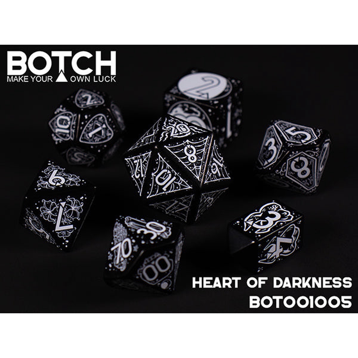 7-Die Set Botch Dice Heart of Darkness