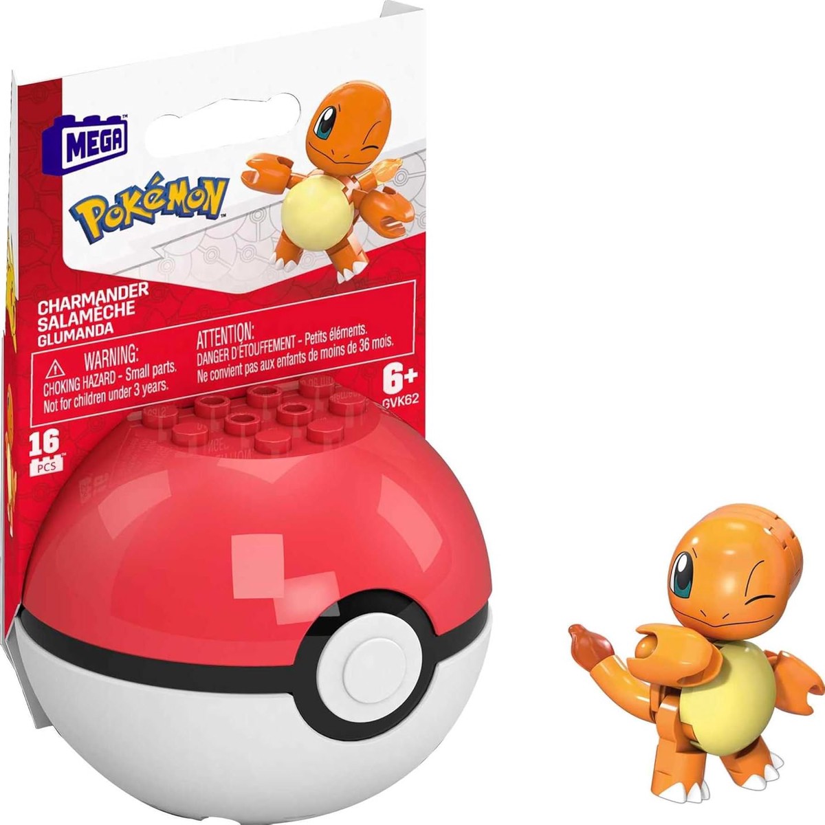 Mega Construx Pokmon Evergreen Poke Ball - Charmander (Winking)