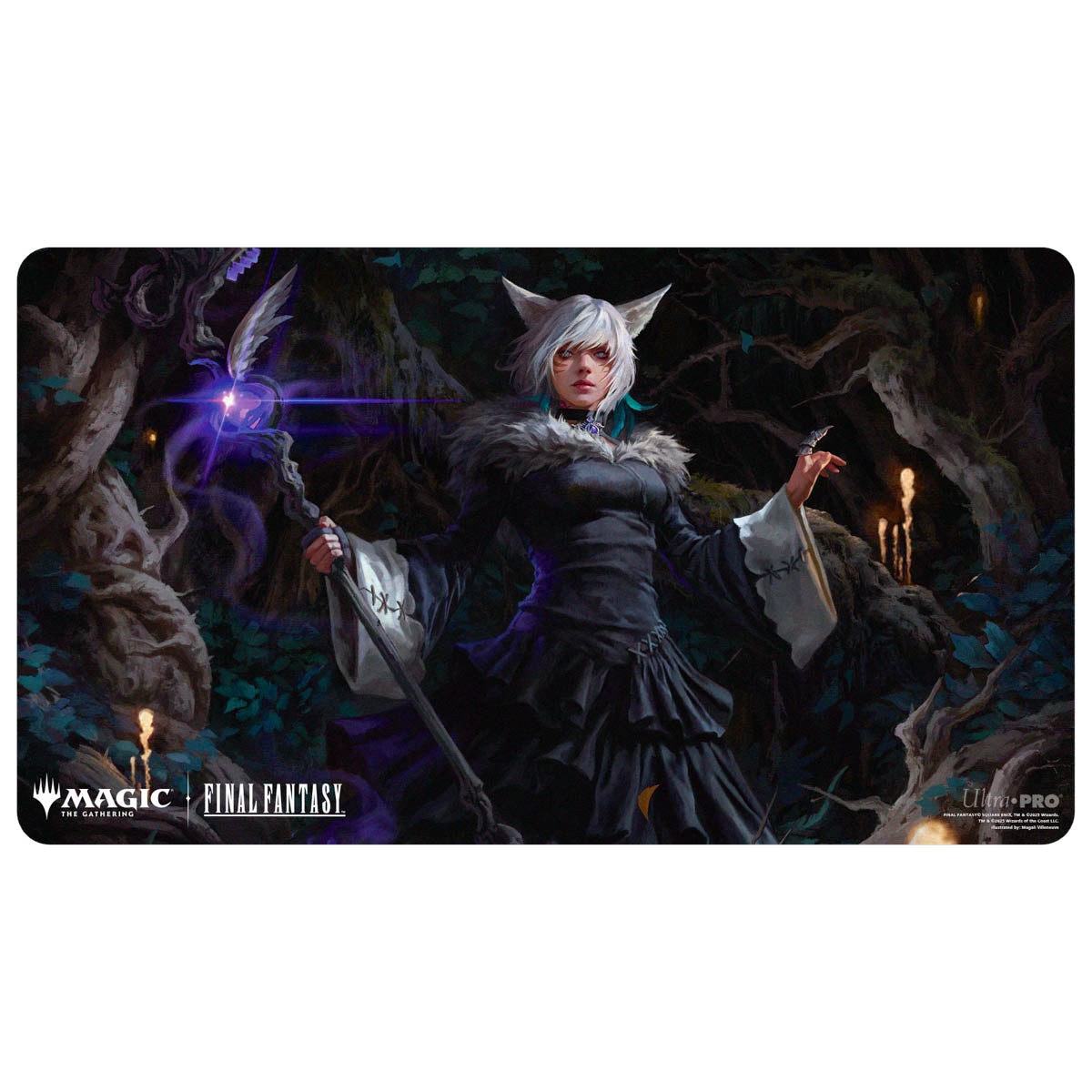 Ultra Pro Playmat Magic the Gathering Universes Beyond Final Fantasy Commander B - Yshtola Nights Blessed