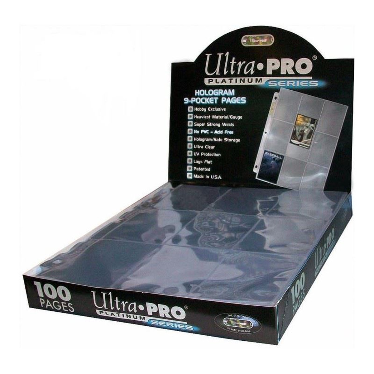 Ultra Pro Standard 9-Pocket Platinum Pages 100CT