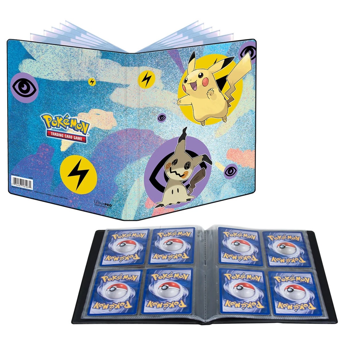 UltraPro Pokemon 4 Pocket Binder Pikachu Mimikyu