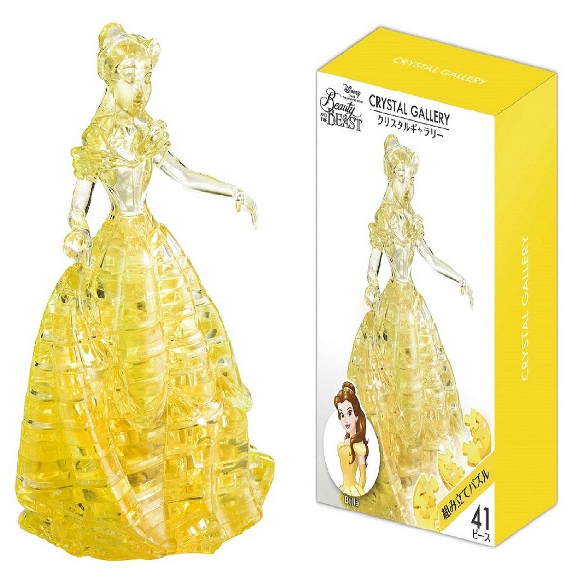 Belle 41 pcs 3D Puzzle Crystal Gallery Disney Japan Hanayama Beauty the Beast