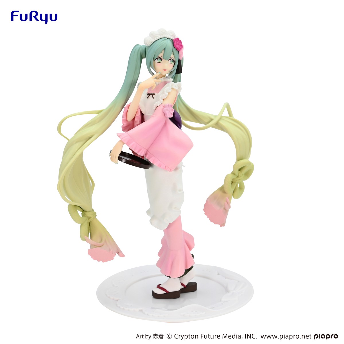 FuRyu Exceed Creative Figure - Hatsune Miku - Matcha Green Tea Parfait Cherry Blossom Ver