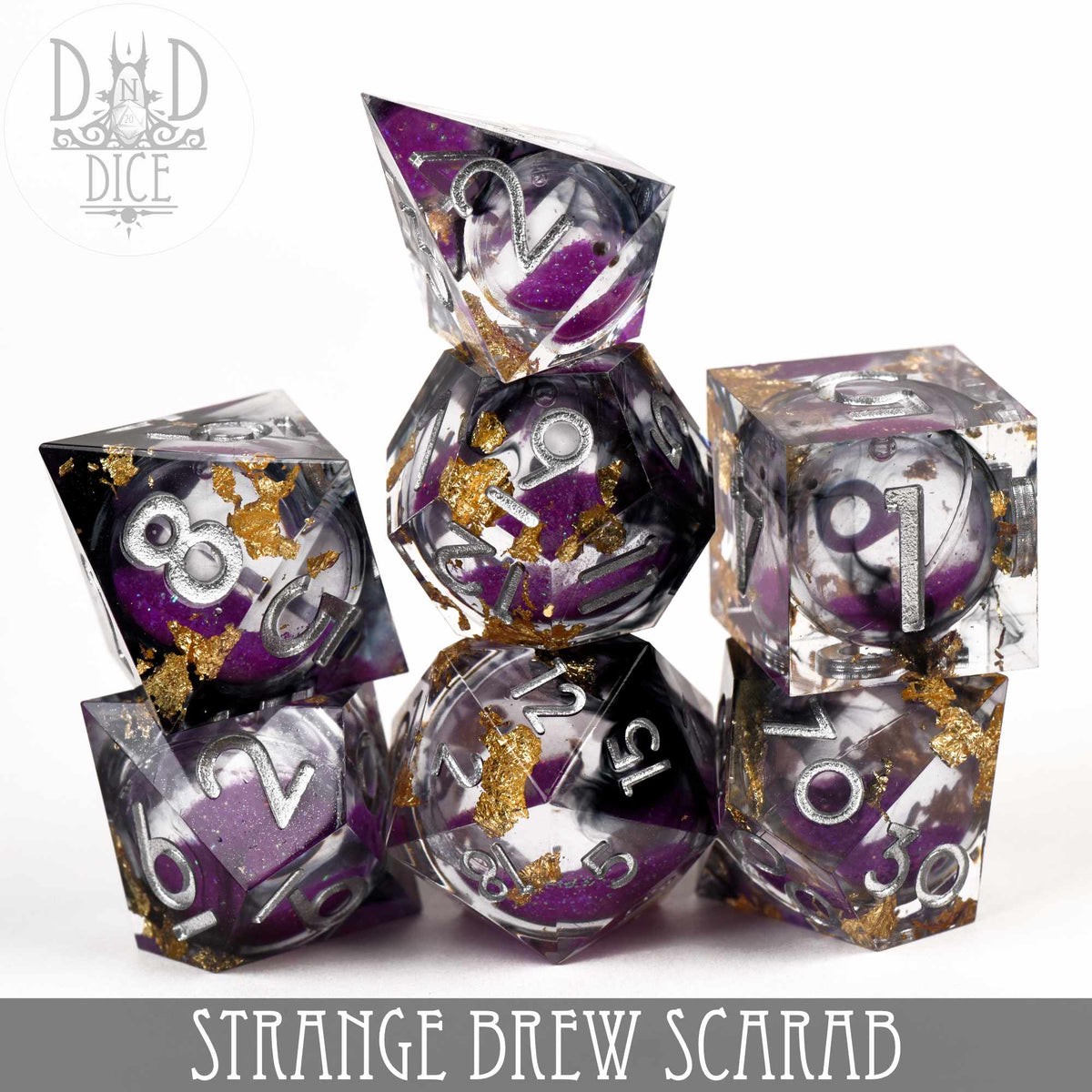 Strange Brew Scarab (Liquid Core) 7pc Dice Set