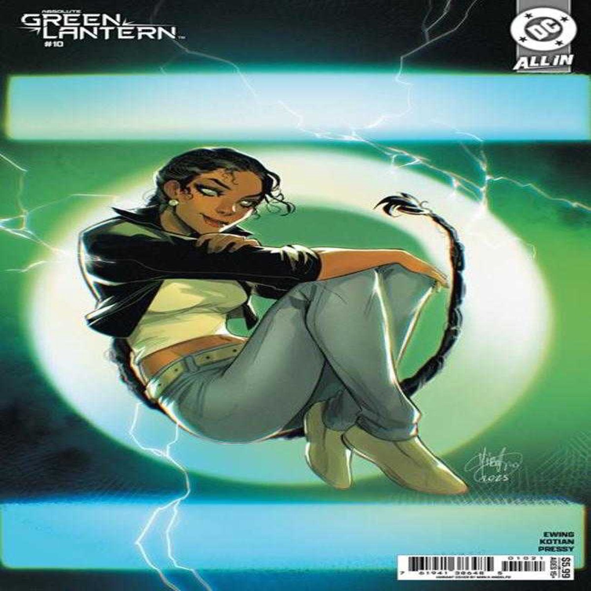 Absolute Green Lantern 10 Cover B Mirka Andolfo Card Stock Variant