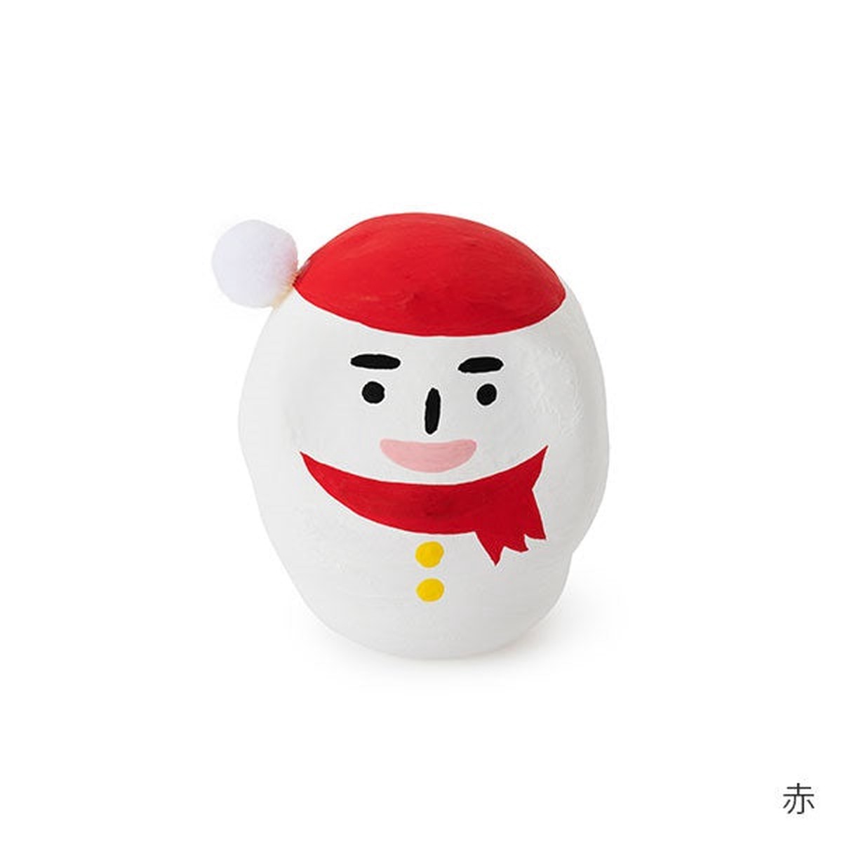 Daruma mini Snowman Red Nakagawa Masashichi Japan
