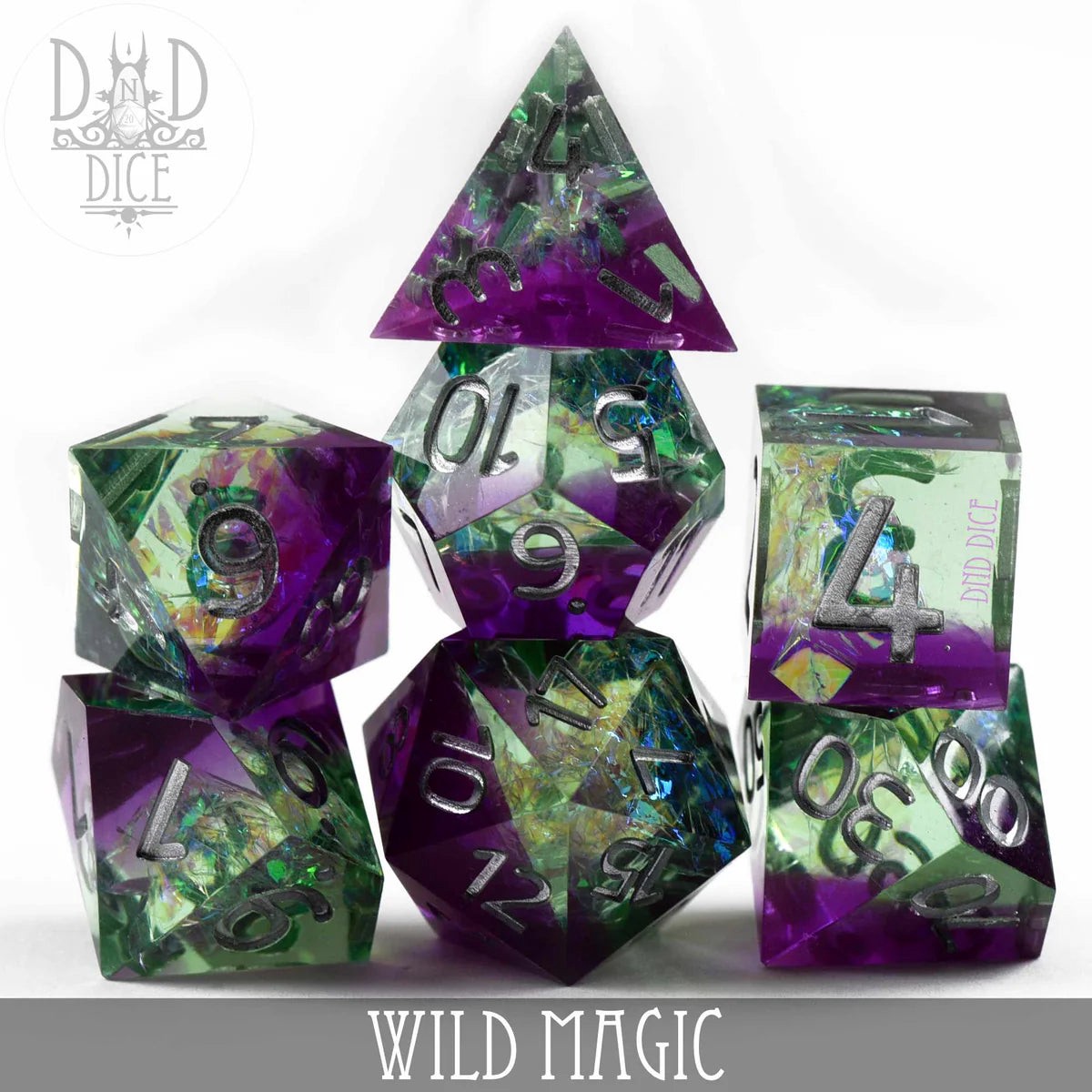 Wild Mage (Handmade) 7pc Dice Set