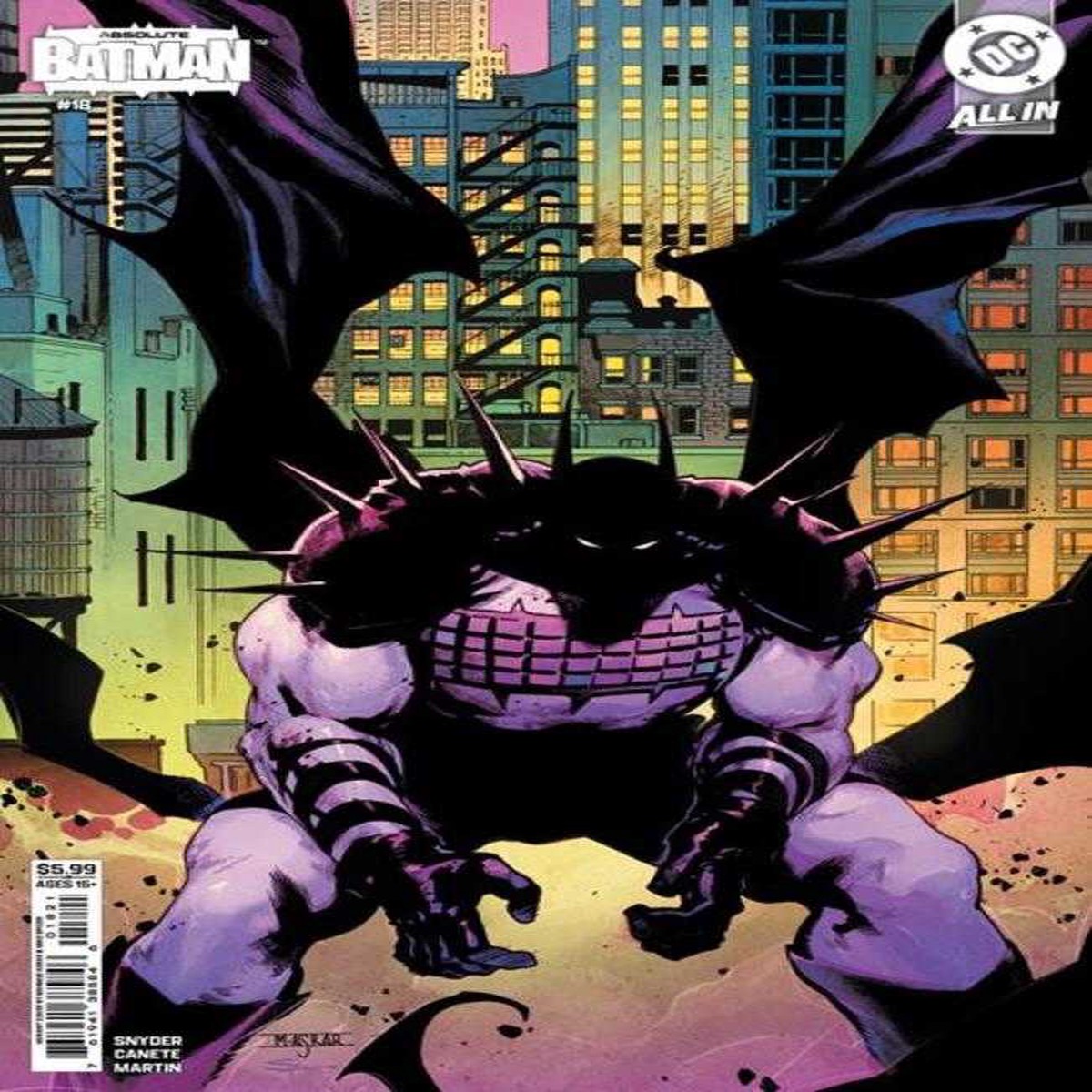 Absolute Batman 18 Cover B Mahmud Asrar Card Stock Variant