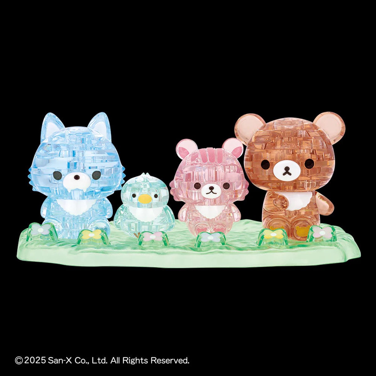 Beverly Crystal Puzzle - Rilakkuma - Chai-roi Koguma Friends (76 Pieces) (50315)