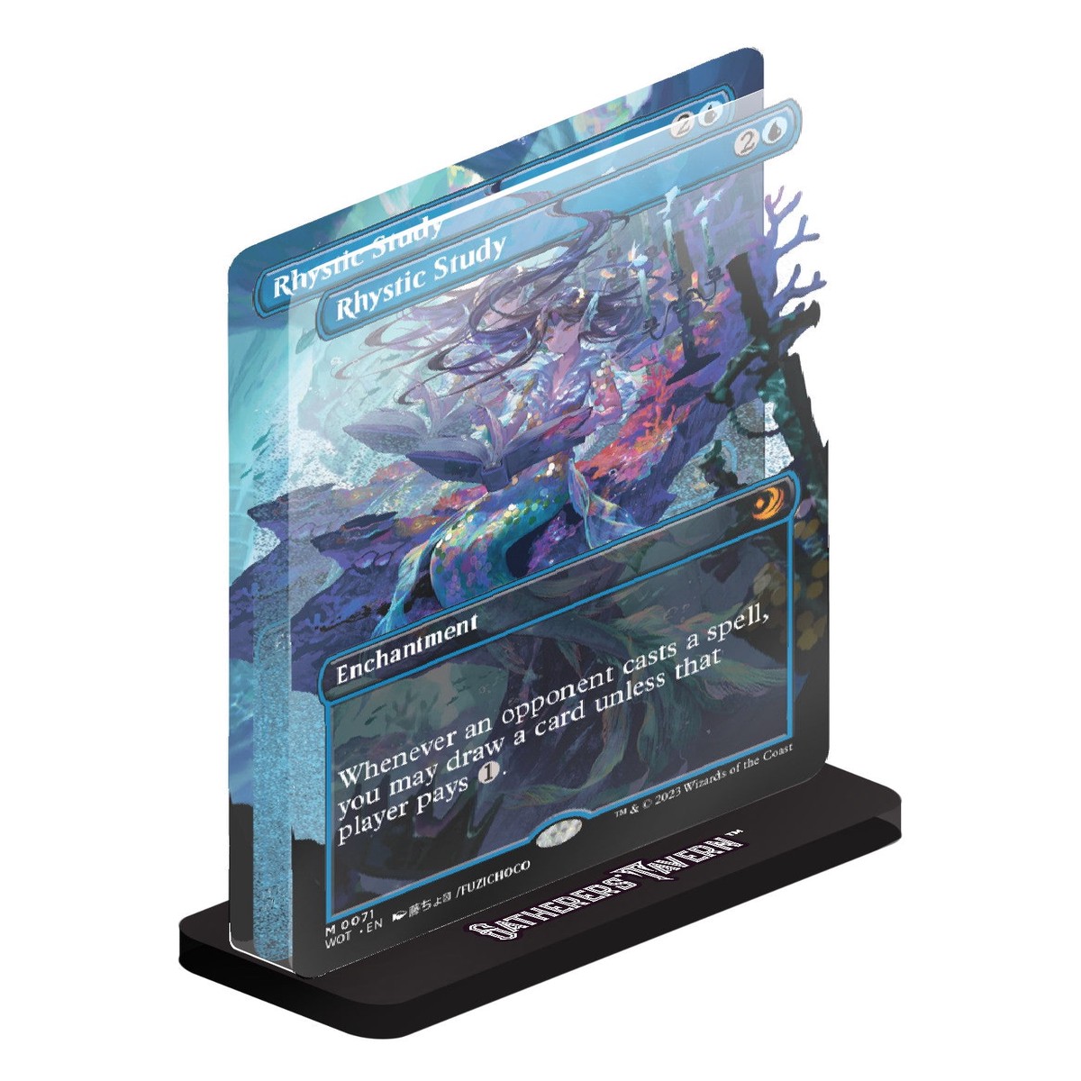 Magic The Gathering - Rhystic Study Acrylic Slab Standee