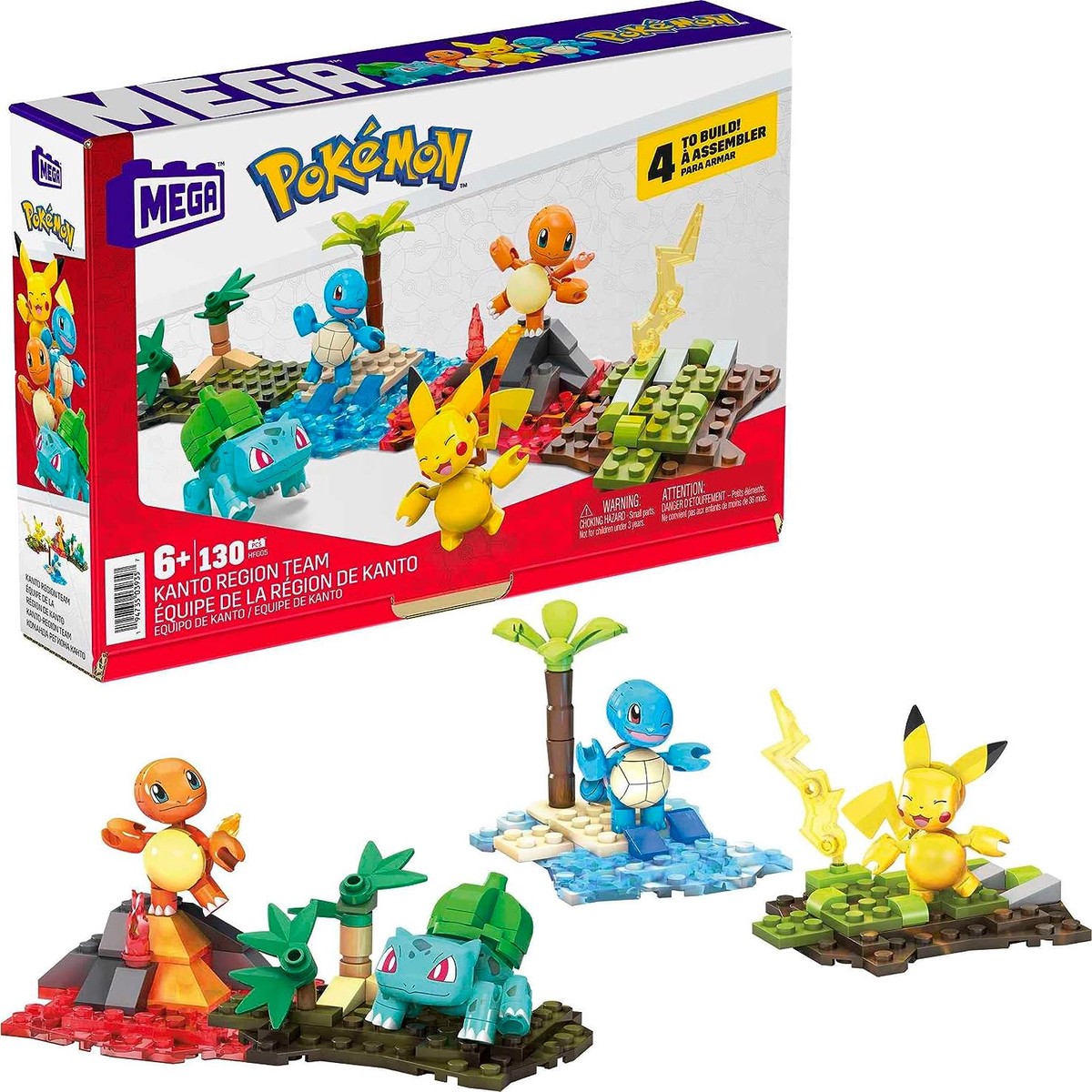 Pokemon Mega Construx - Kanto Region Team