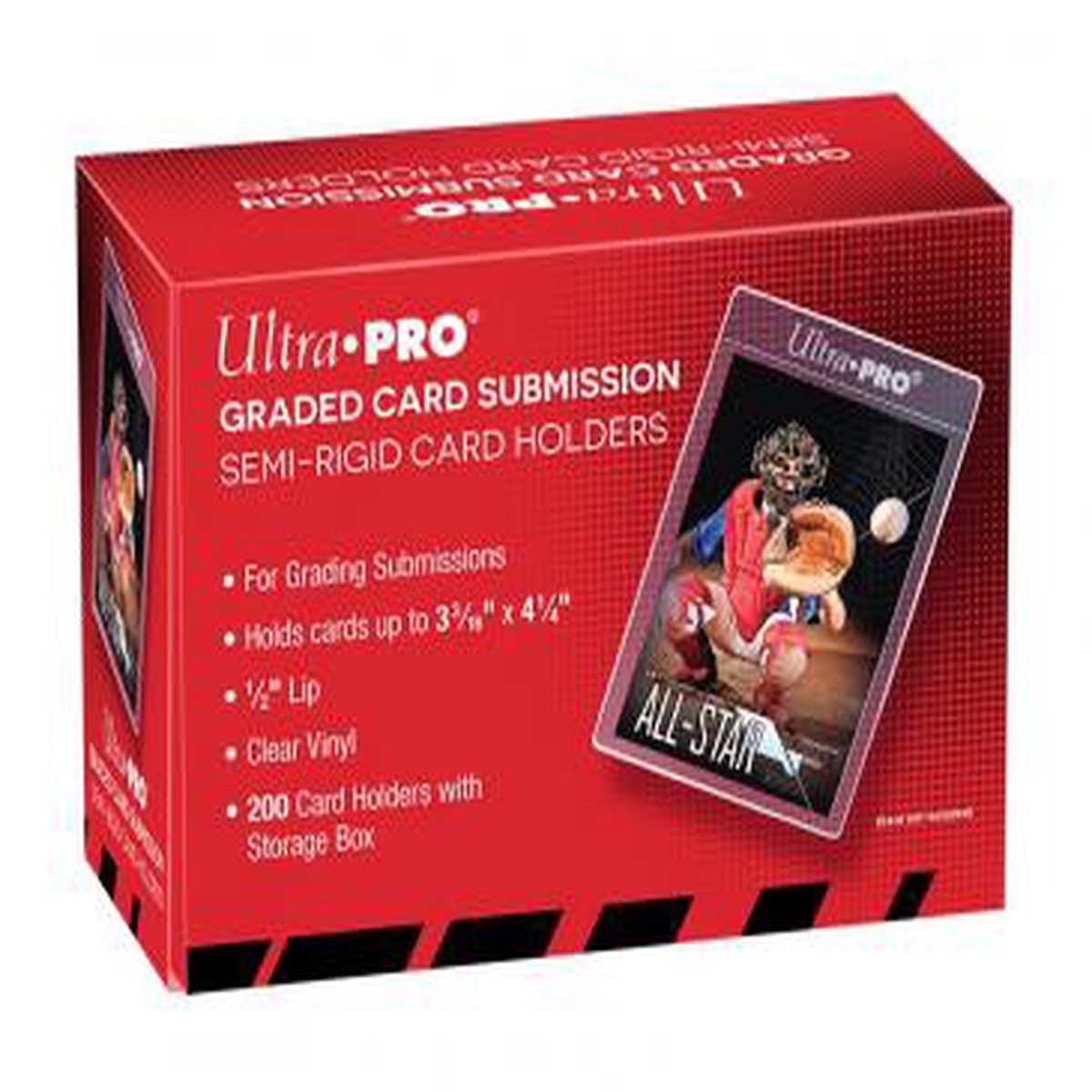 Ultrapro Tall Card Submission Semi-Rigid Card Holders 200ct