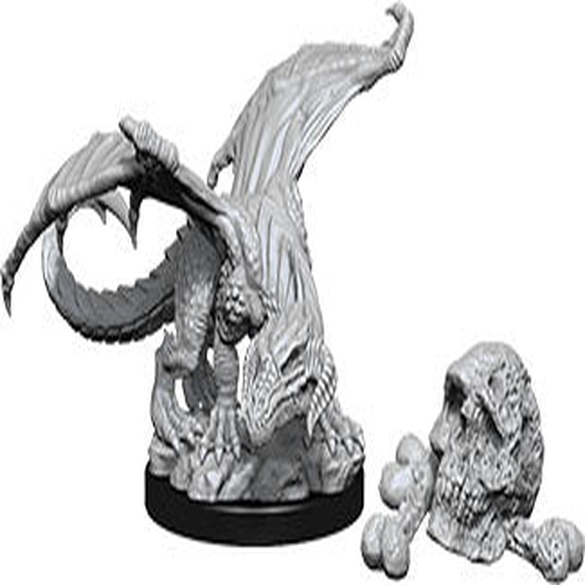 Dungeons Dragons Nolzurs Marvelous Unpainted Miniatures - W10 Black Dragon Wyrmling