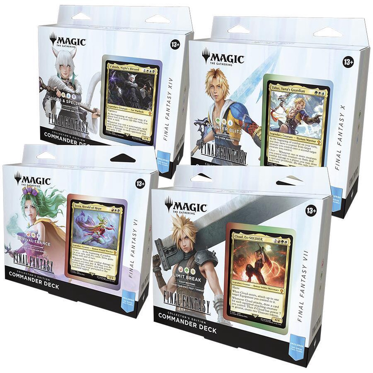 Magic The Gathering - FINAL FANTASY Collector Commander Deck Display (4 Decks)