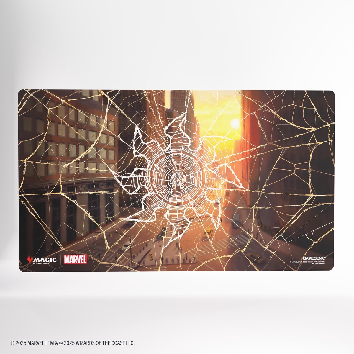 Gamegenic Magic The Gathering Marvels Spider-Man Shiny Playmat - Spider-Man Plains