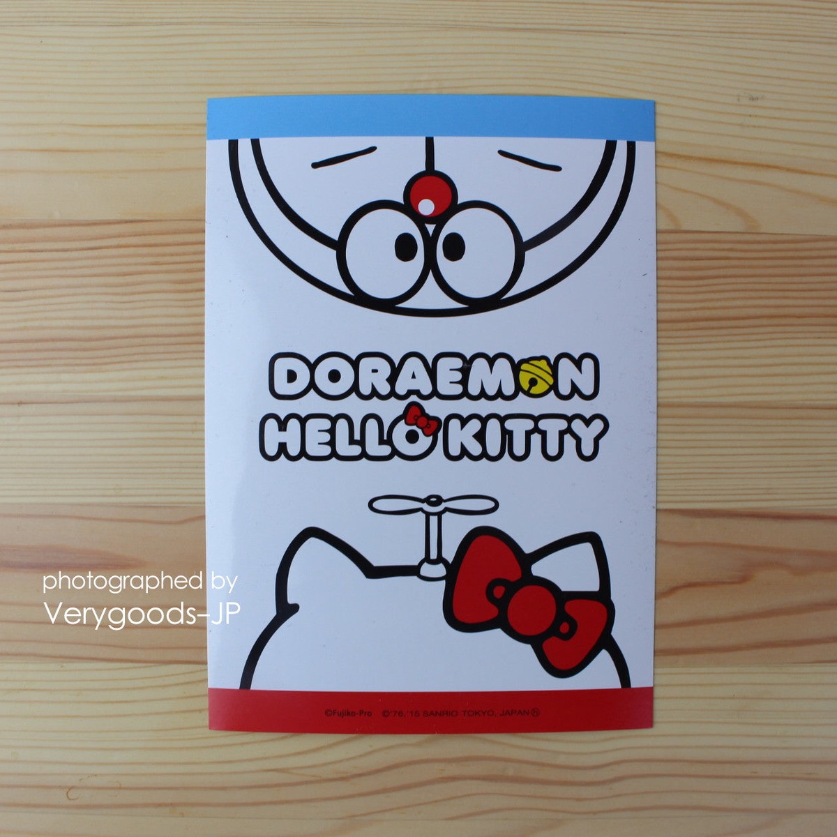 Doraemon x Hello Kitty Sticker Face Sanrio Japan