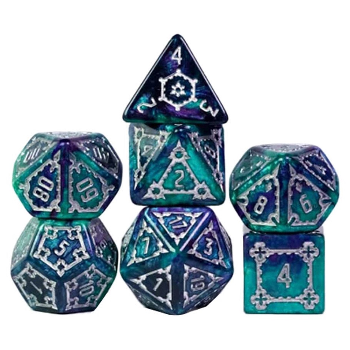 7-Set Huge Arcane Castle Dice Set - 25mm