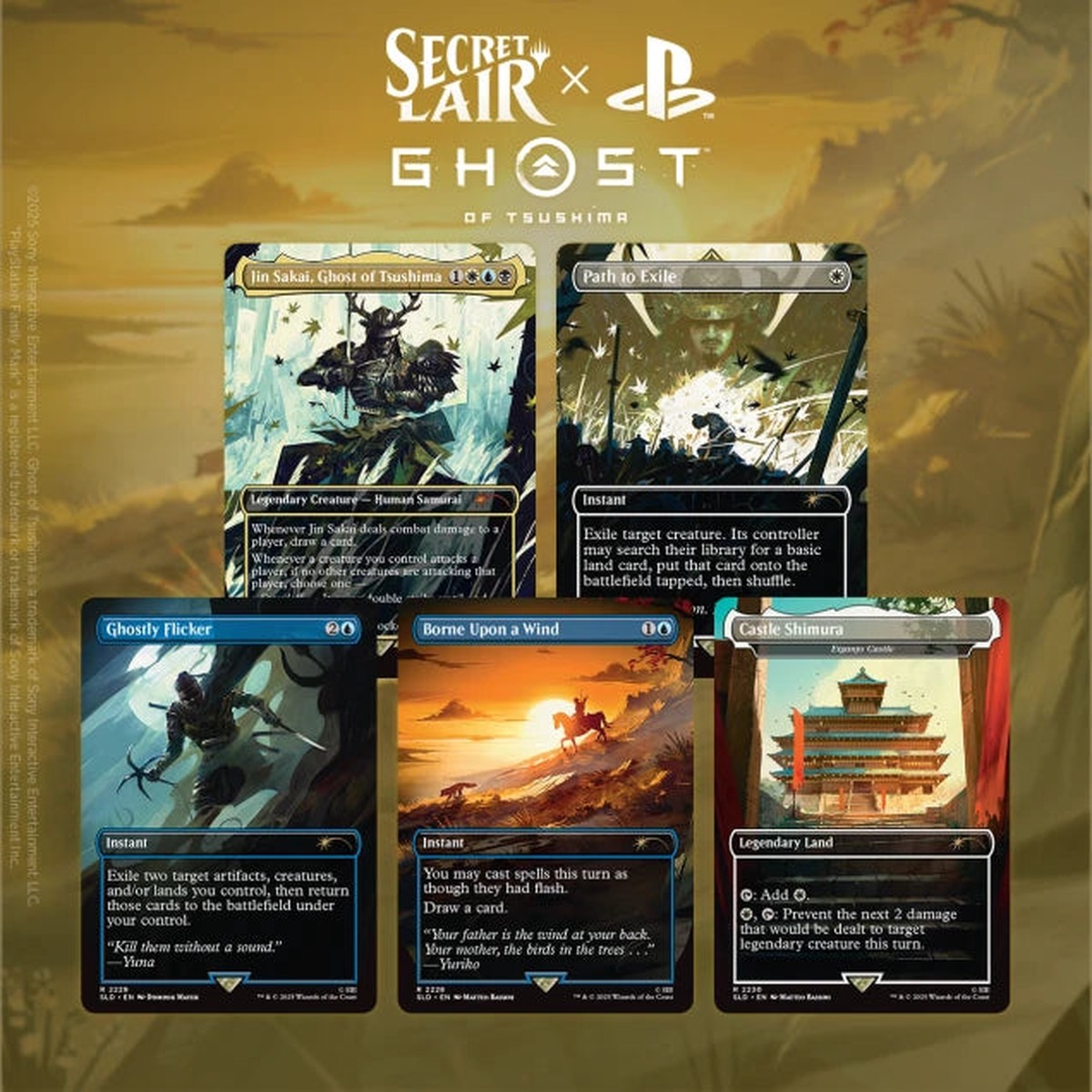 MTG Secret Lair Ghosts of Tsushima