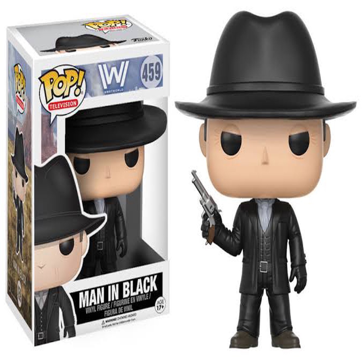 Pop Westworld Man In Black Vinyl Figure