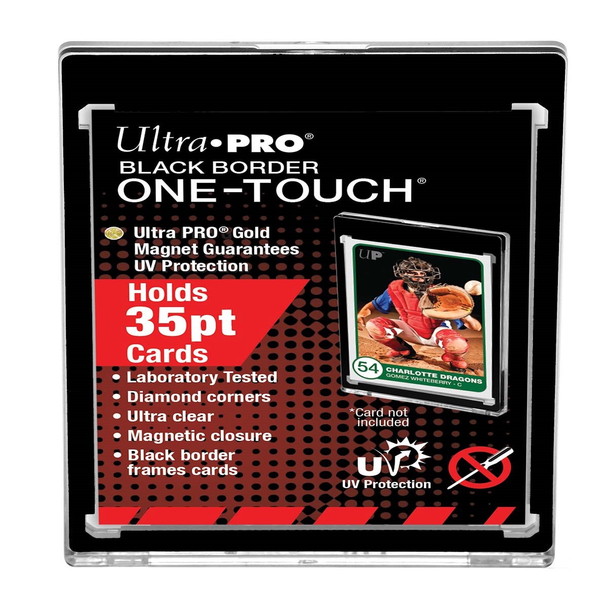Card Holder 1 Touch 35-Pt Black Border
