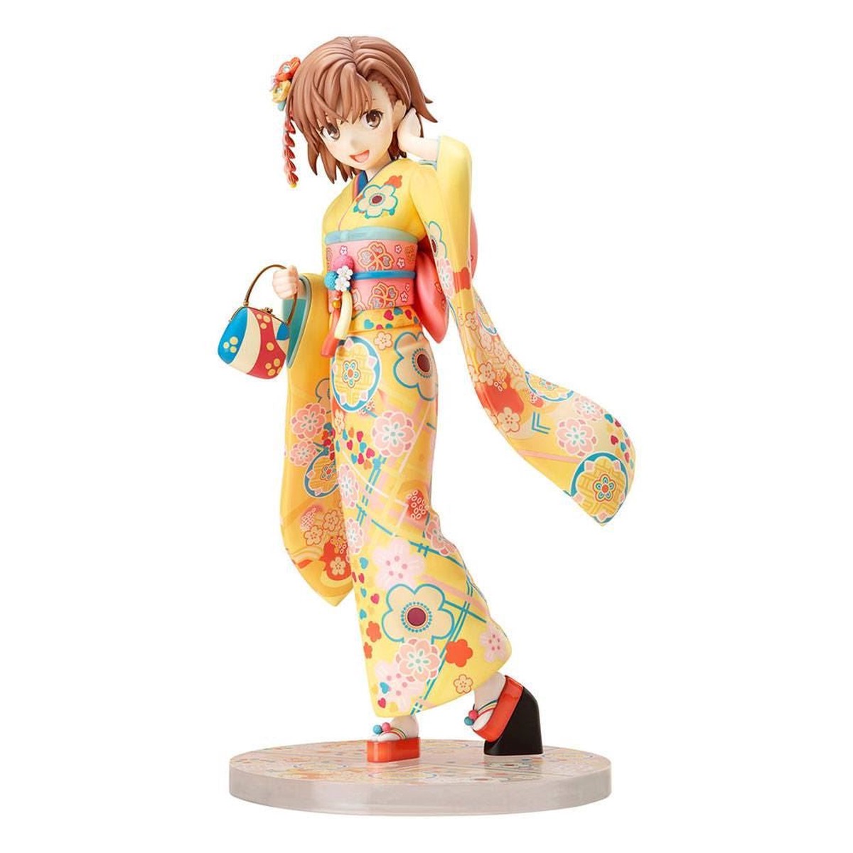 A Certain Scientific Railgun T PVC Statue 17 Mikoto Misaka Furisode Version