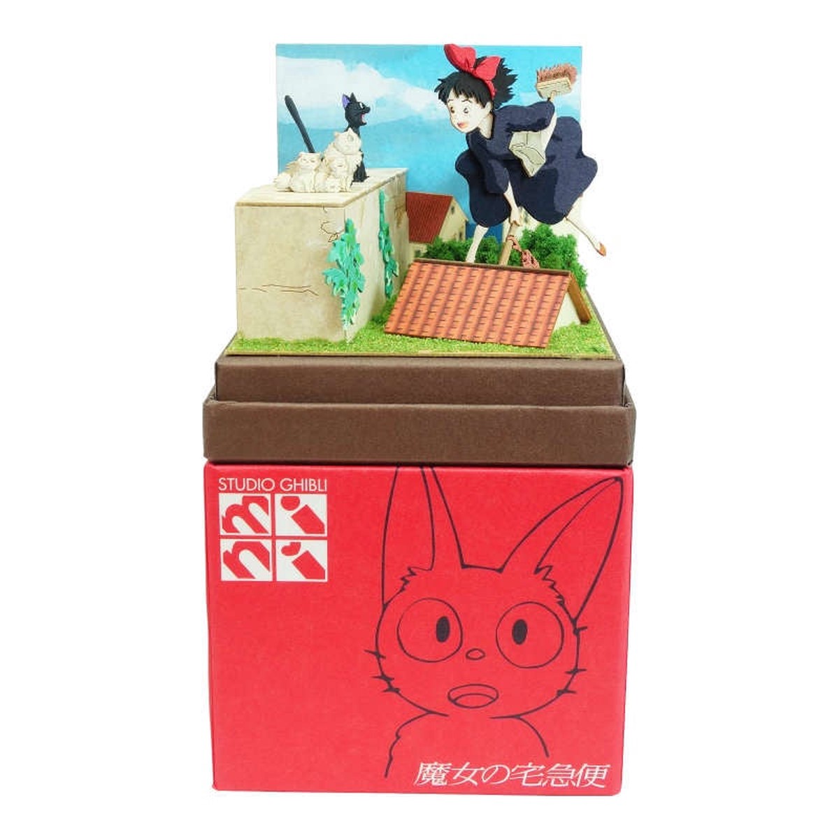Sankei Miniature Art Kit - Studio Ghibli - Witchs Kiki And Gigis Family (Kikis Delivery Service)