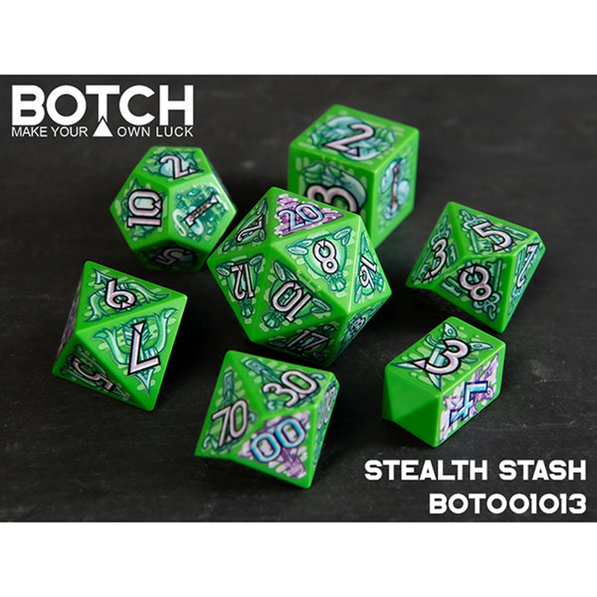 7-Die Set Botch Dice Stealth Stash