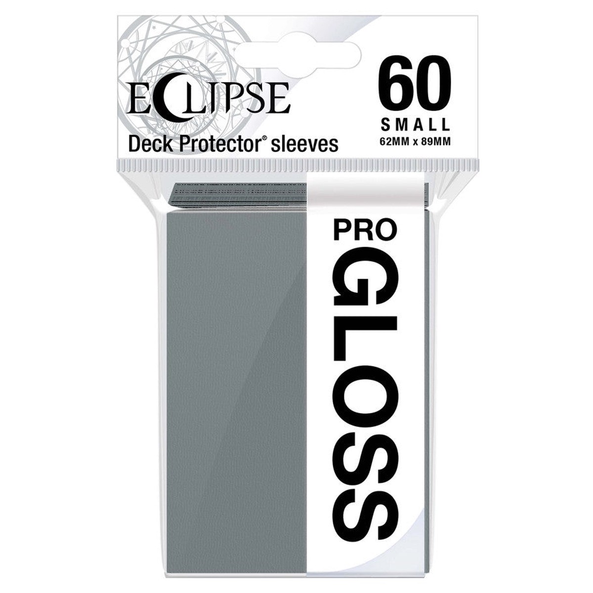 Deck Pro Eclipse Small Gloss Sleeves Smoke Grey - 60 ct