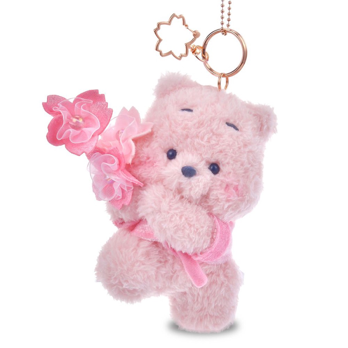 Winnie the Pooh Plush Keychain SAKURA COLLECTION 2026 Disney Store Japan