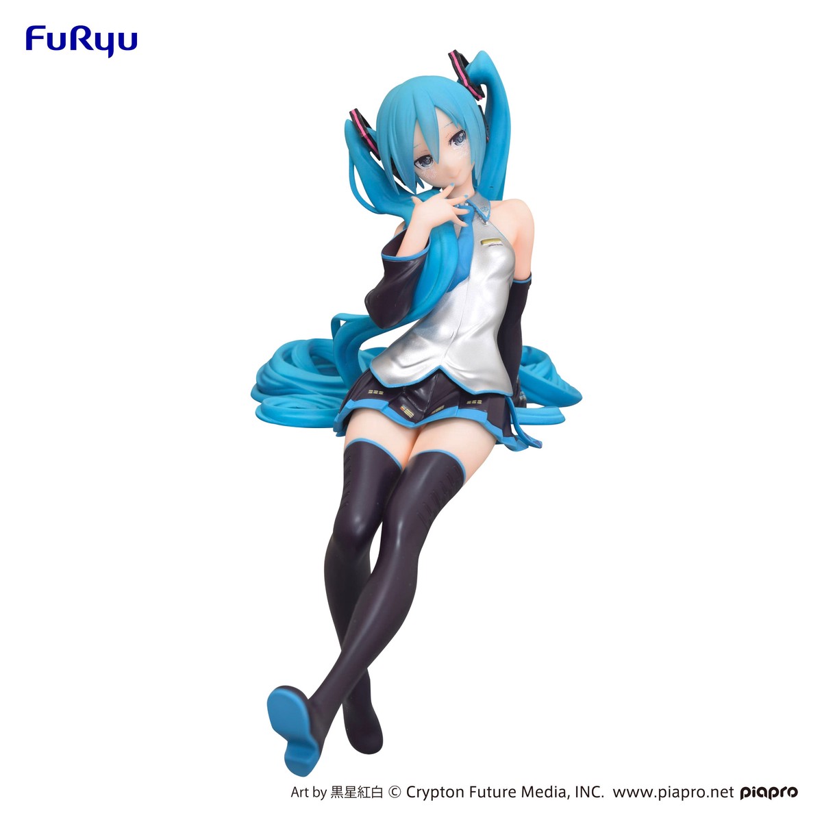 FuRyu Noodle Stopper Figure - Hatsune Miku - Hatsune Miku Kuroboshi Kouhaku Ver