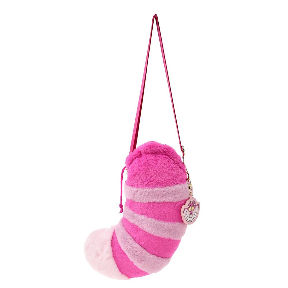 Alice in Wonderland Cheshire Cat Pochette Bag with Charm Pink Disney Store Japan