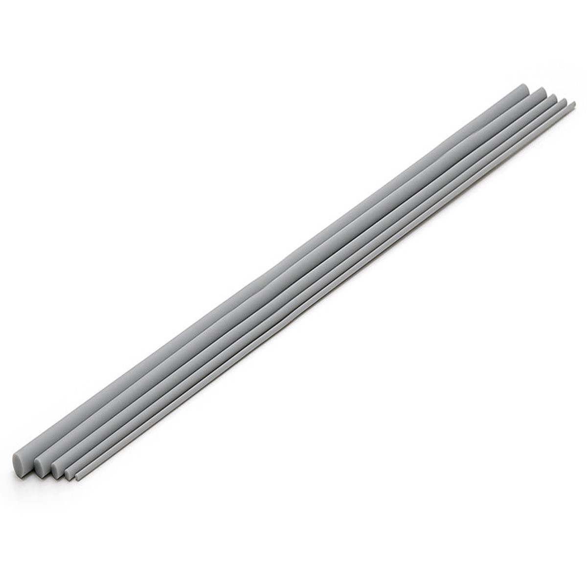 Wave Plastic Round Bar Gray (10mm to 50mm) (OM386 to OM390)