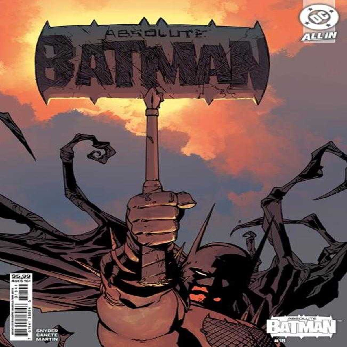 Absolute Batman 18 Cover D Giuseppe Camuncoli Card Stock Variant