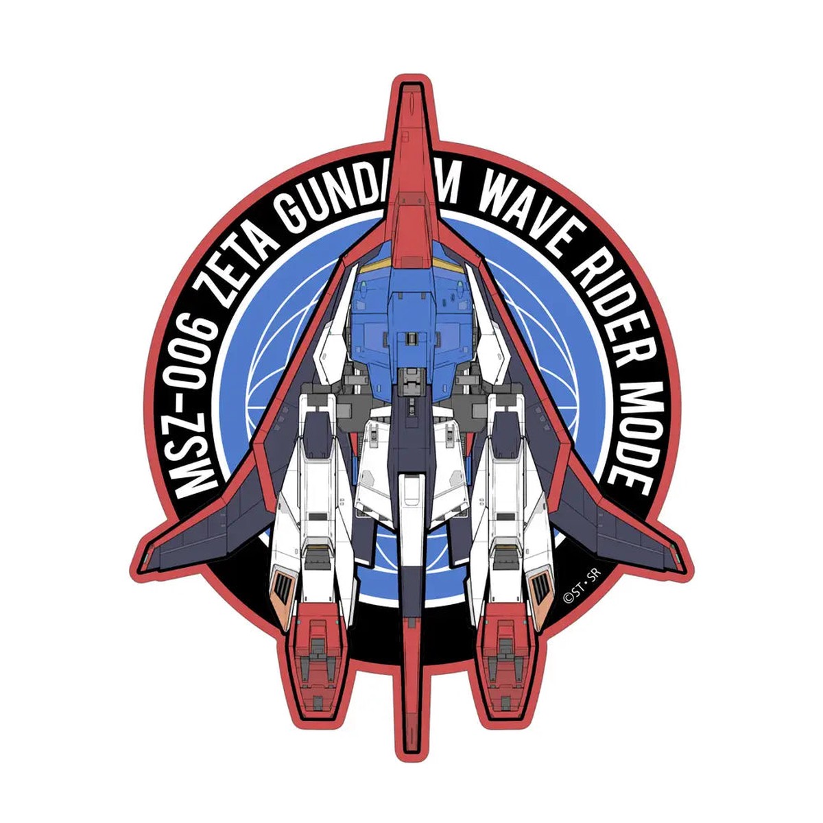 COSPA Zeta Gundam Drawing Wave Rider Sticker