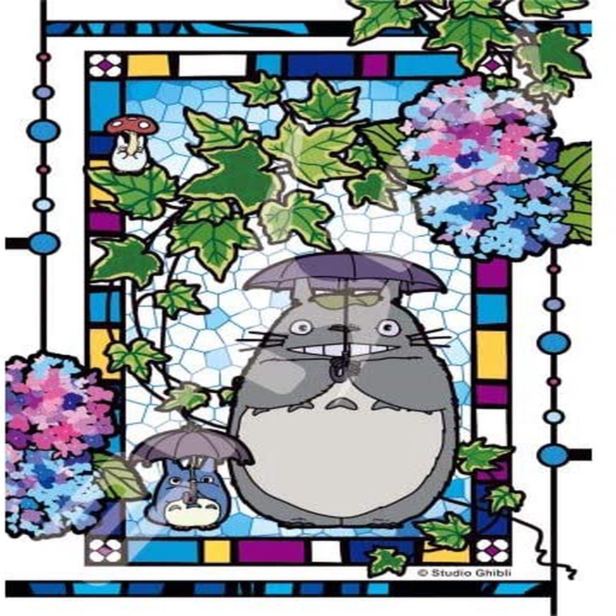 Ensky Art Crystal Jigsaw Puzzle 126 Pieces - My Neighbor Totoro Garden of Hydrangea (No126-AC61)