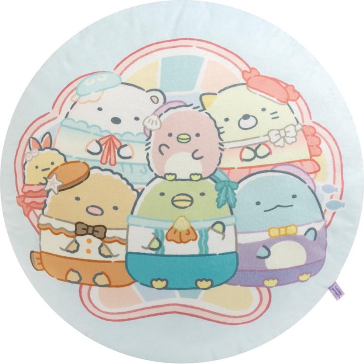 Sumikko Gurashi Round Cushion Penguin Lagoon San-X Japan 2025