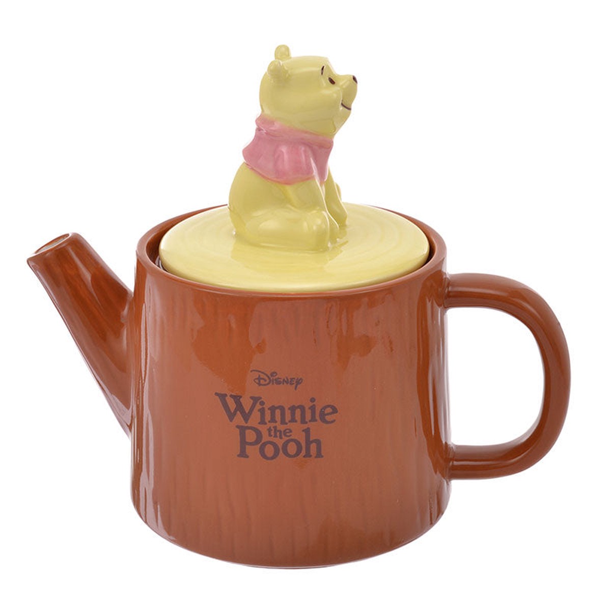 Winnie the Pooh Teapot WOOD Disney Store Japan