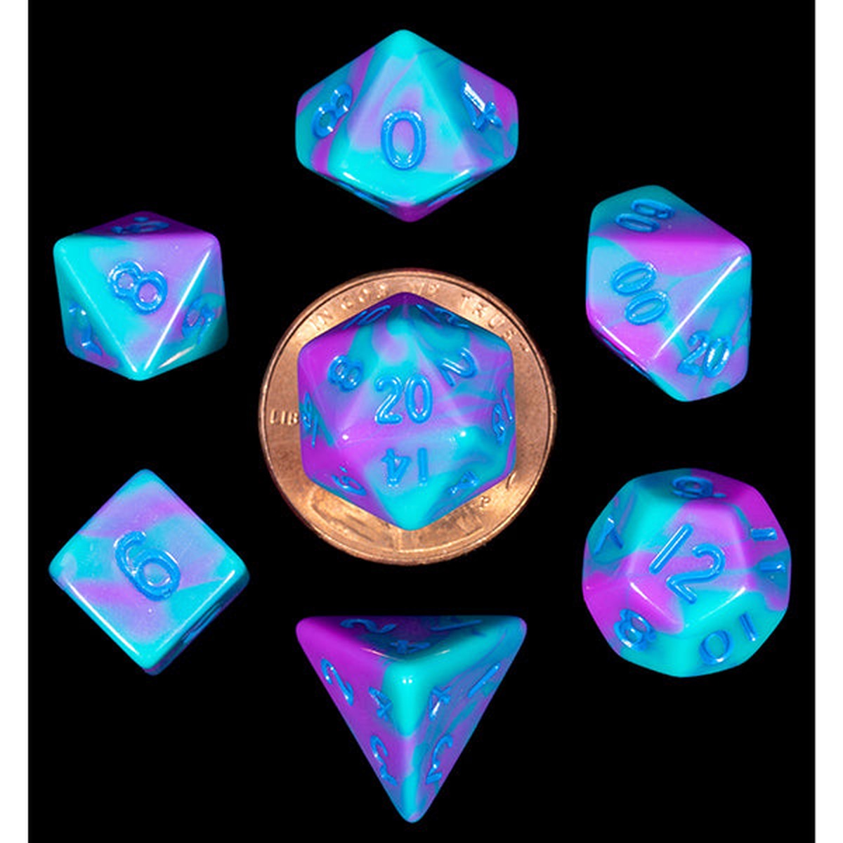7-Die Set 10mm PurpleTeal