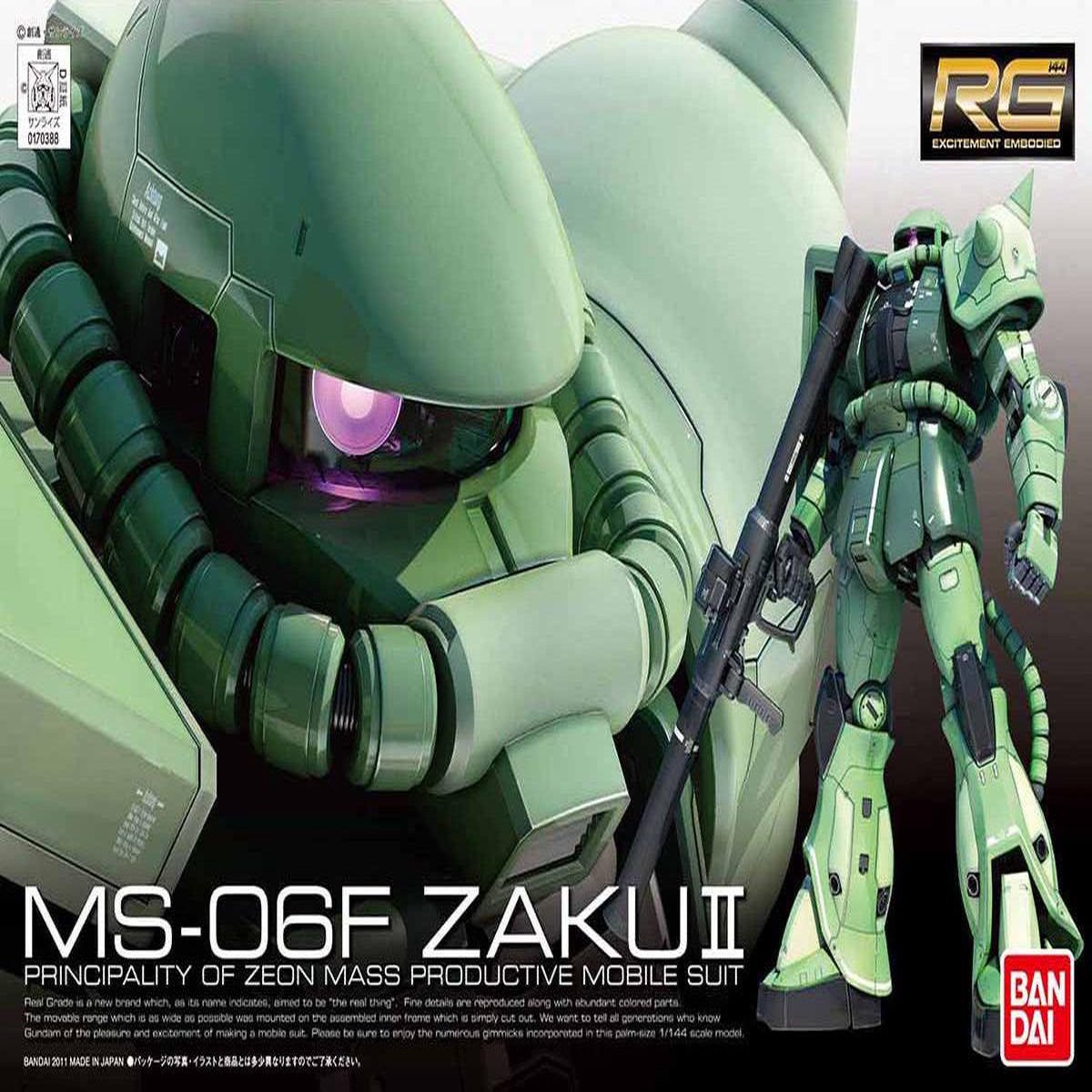 4 MS-06F Zaku II (Green) Bandai Hobby 1144 RG