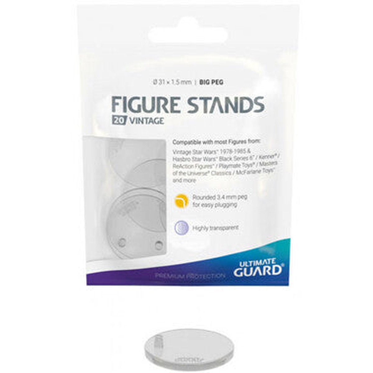 Ultimate Guard Vintage Big Peg Figure Stands (20)