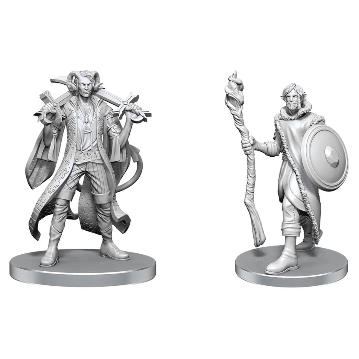 Critical Role Unpainted Miniatures Mollymauk Tealeaf Caduceus Clay
