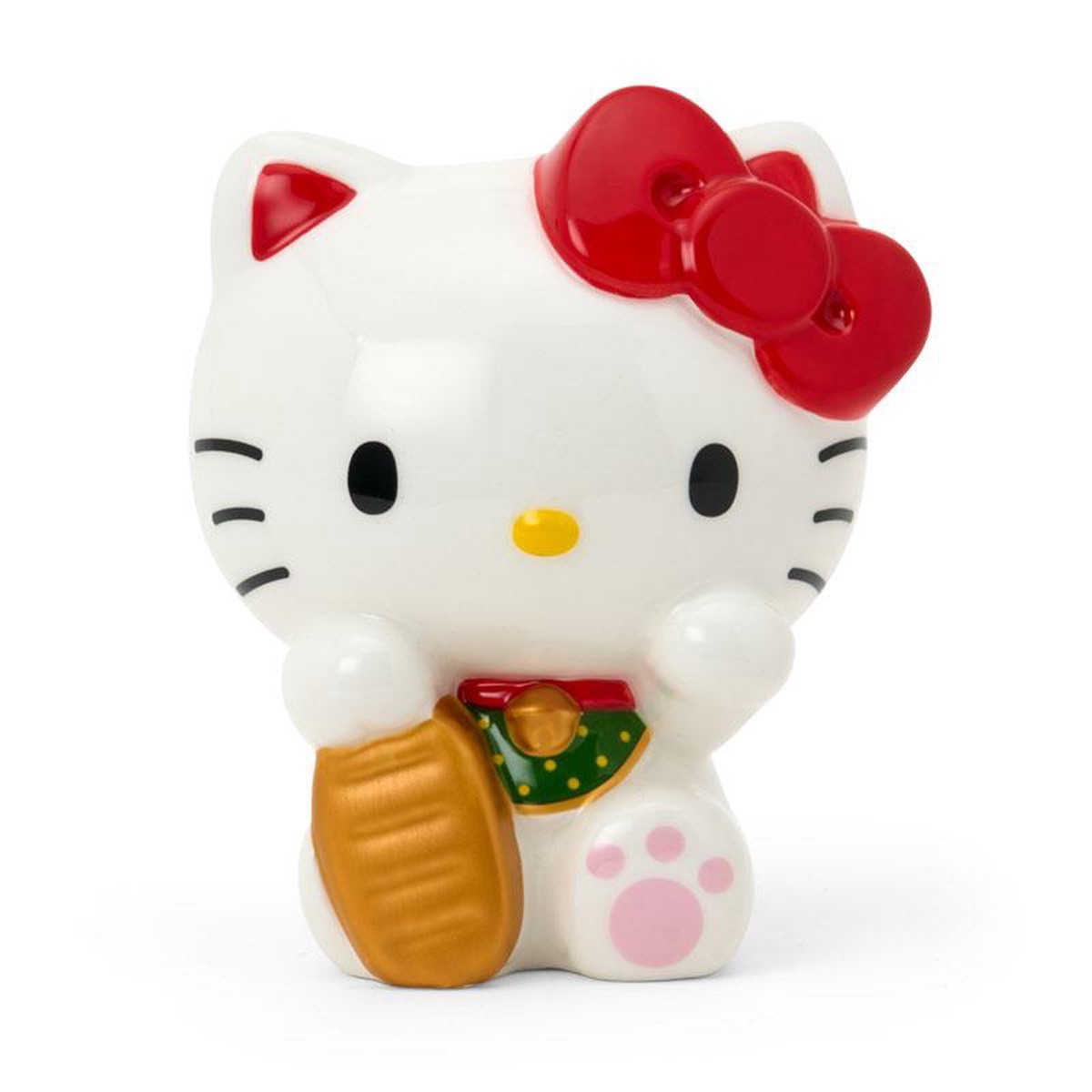 Hello Kitty Pottery Piggy Bank Maneki Neko Lucky Cat Sanrio Japan 2025
