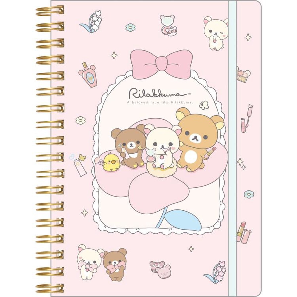 Chairoikoguma Korilakkuma Ring Notebook B6 Makeup Rilakkuma San-X Japan 2025 A