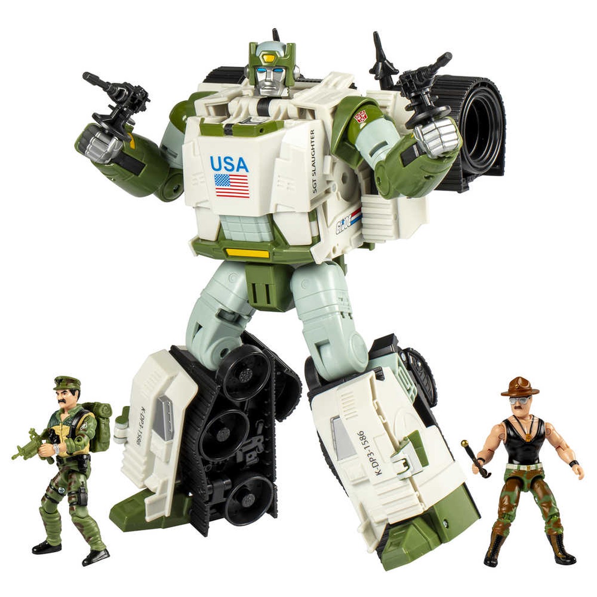 Transformers X GI Joe Kup Triple T Sgt Slaughter Action Figure Set (N