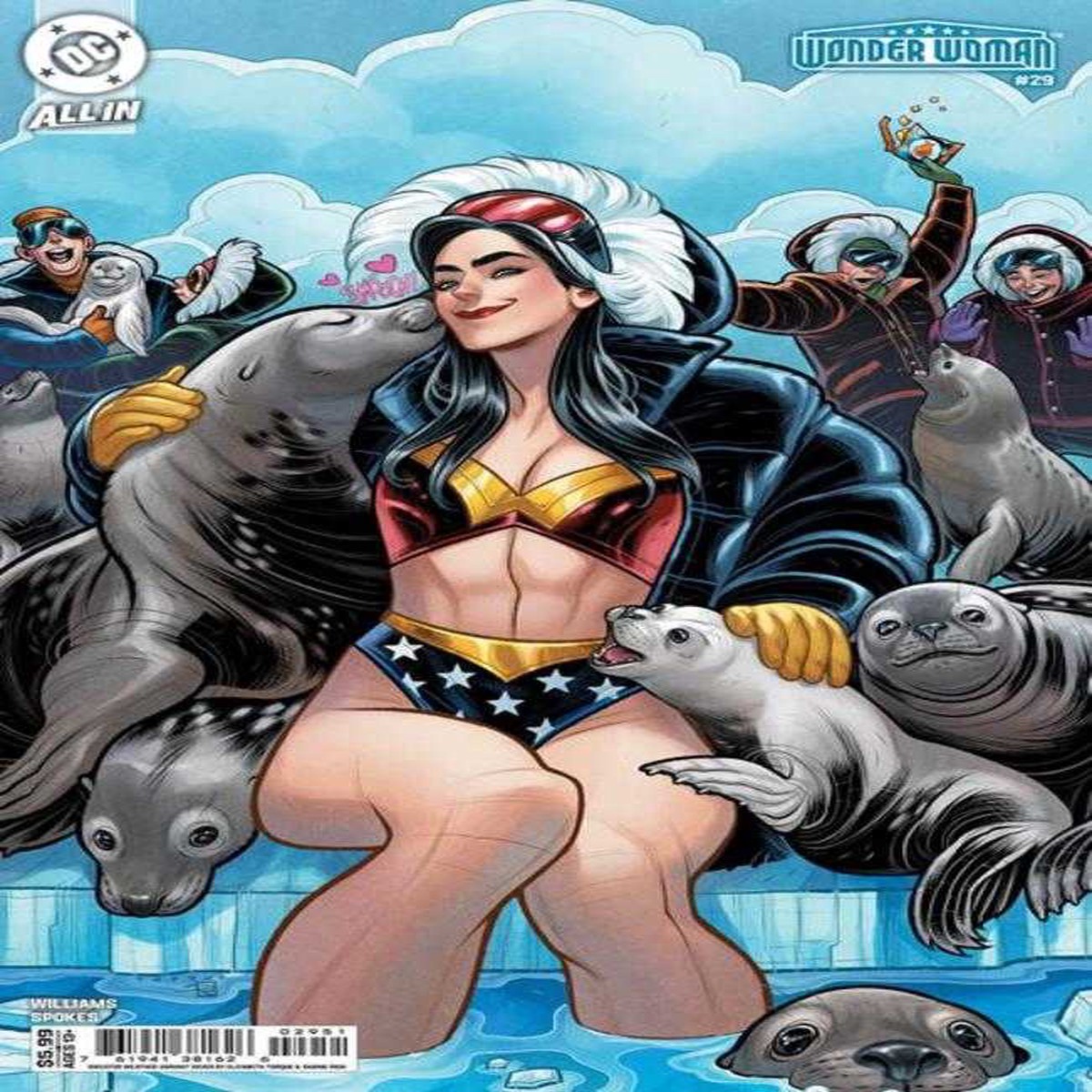 Wonder Woman 29 Cover E Elizabeth Torque Sweater Weather Card Stock Variant